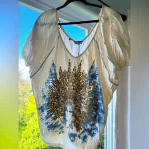 Guess vintage beaded top